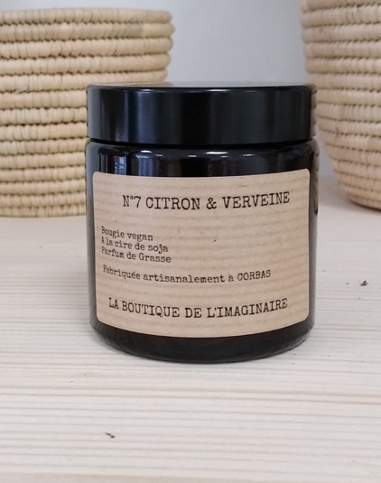 Bougie vegan citron verveine