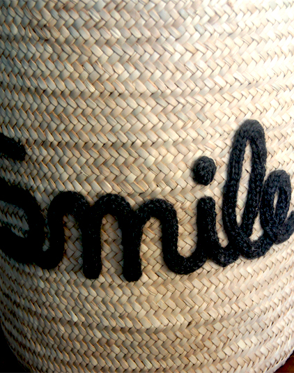 Panniere-personnalisée smile-détail