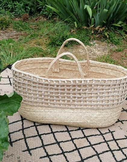 Panier personnalisable crochet vintage