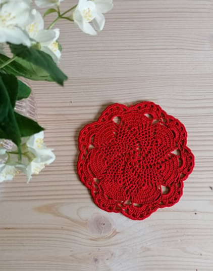 Napeperon-crochet-rouge