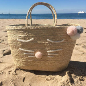 Sac panier Lyon chat sac de plage