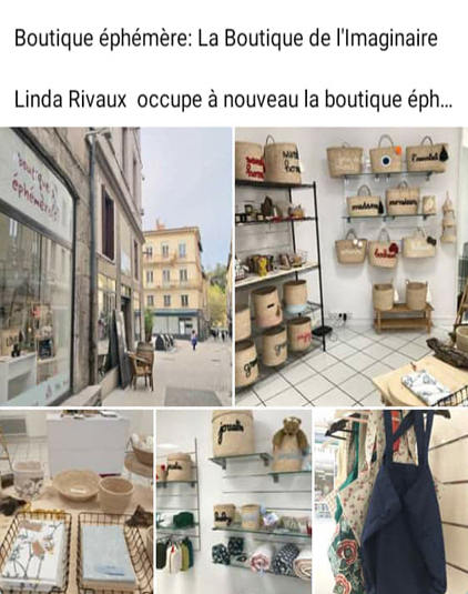 Boutique éphémère panière à linges