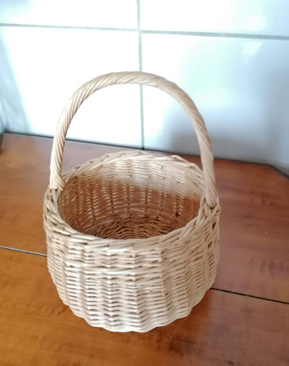 Petit panier vintage rond