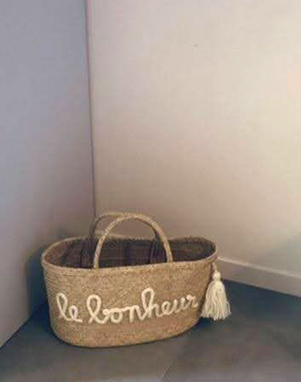 Sac panier le bonheur