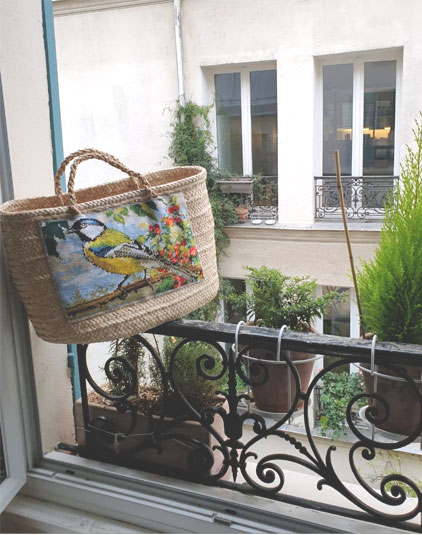 Sac panier Lyon d'Hélène mésange