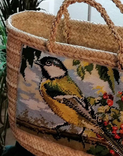 Sac panier Lyon oiseau jardin