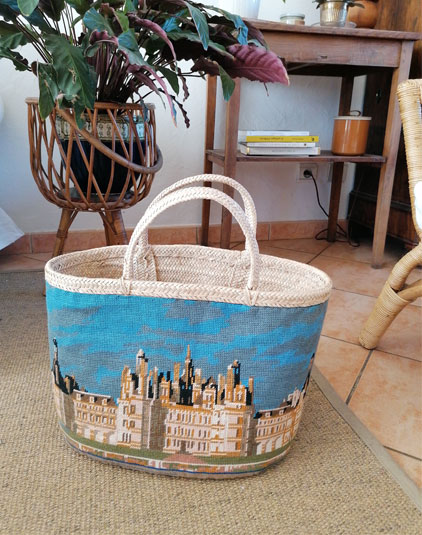 Sac panier Lyon canevas chateau anglais