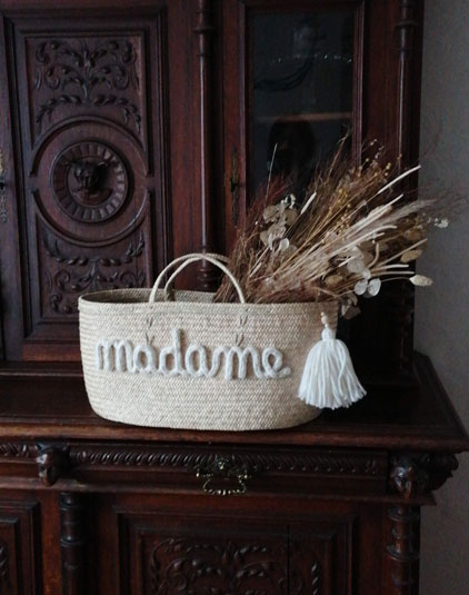 Sac panier Lyon madame forme couffin