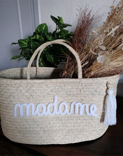 Sac panier Lyon tressé madame